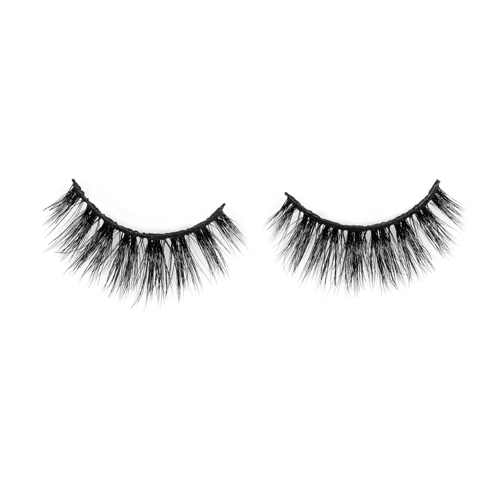 Wholesale price strip mink fur eyelash with premium quality JH127